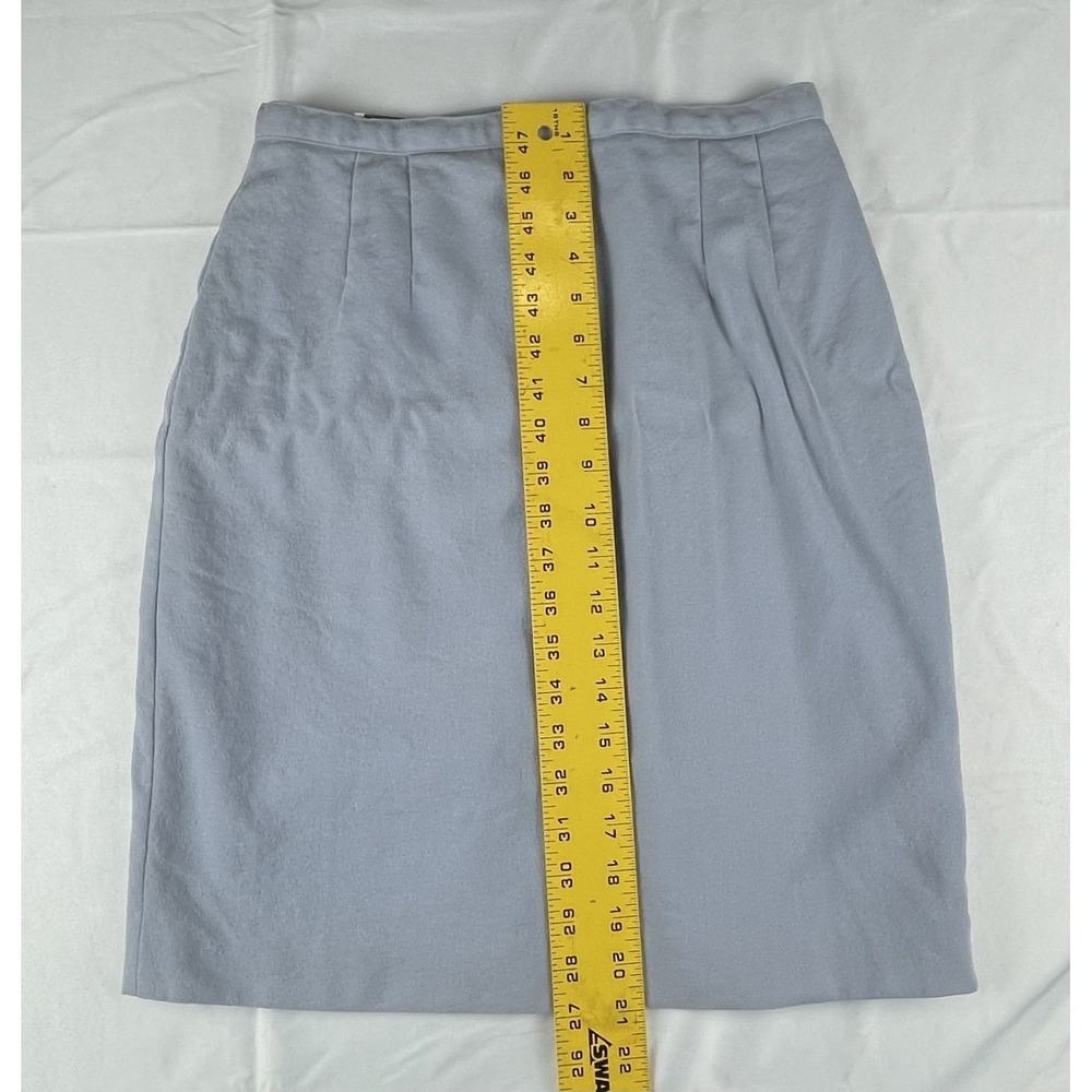 GIANNI SPORT WOOL SKIRT WOMENS 10 BLUE MADE IN USA VINATGE 90S - Picture 3 of 12